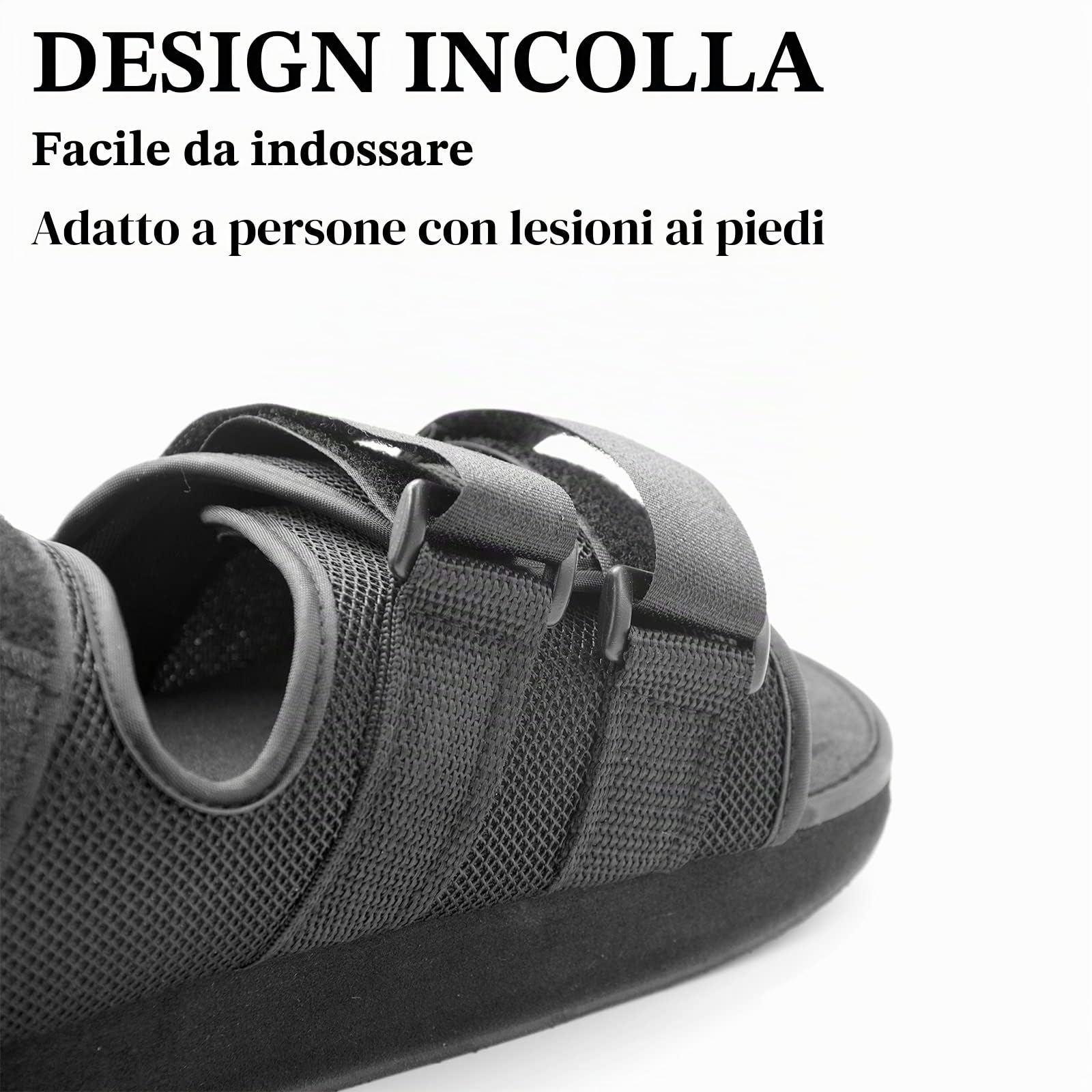 Scarpa da recupero post operazione, regolabile per camminata medica avampiede scarpa, per supporto post-operatorio, piede rotto, alluce valgo rotto, punta grossa intervento chirurgico piatto (XL)
