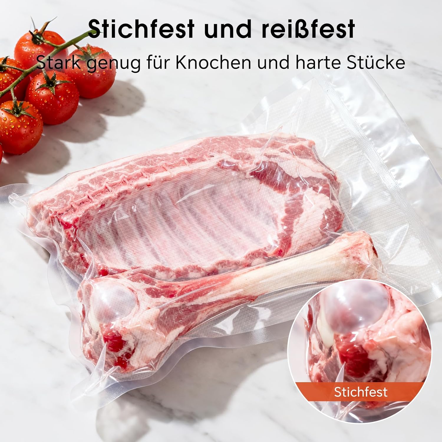 Vacuum Sealer Rolls 2 Pack, 8" x 16' Vacuum Seal Bags for Food Storage Saver, BPA-Free FoodSaver Bags Rolls for Freezer, Meal Prep & Sous Vide Cooking - Image 4