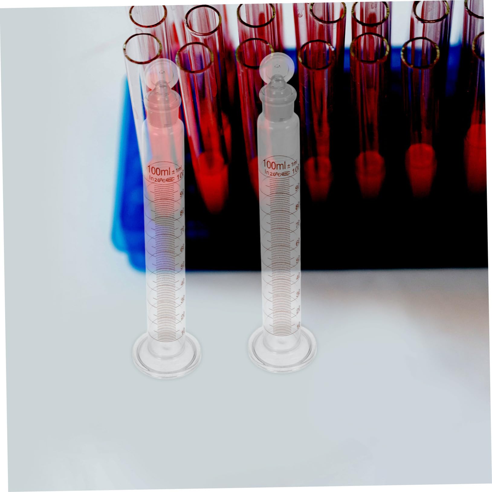 JEWEDECO 1pc Graduated Measuring Cylinder for Lab Glass Measuring Cylinder Scientific Cylinders Glass Measuring Cylinder