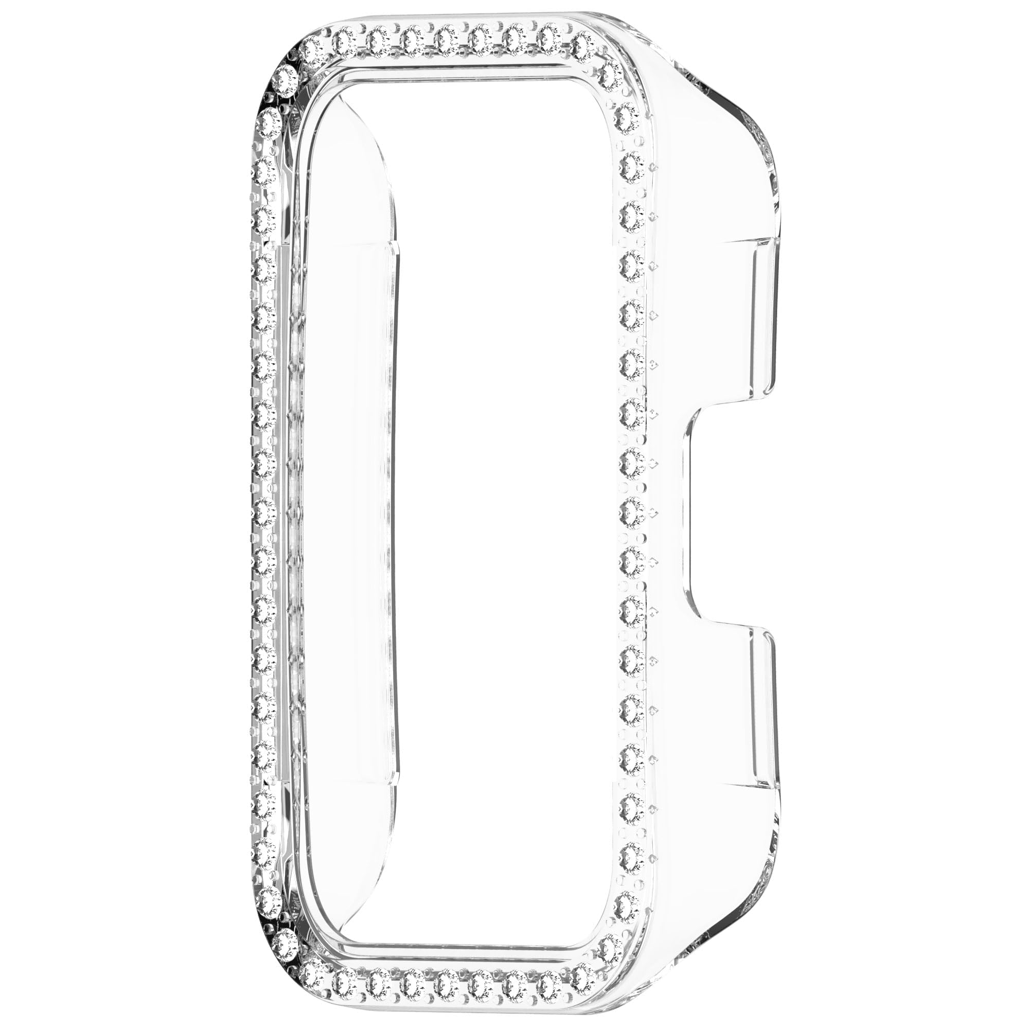 Dl3 Mobilak Bling Case for Huawei Band 8/9/10, Hard PC Frame, Crystal Diamonds, Slim Protective Cover (Clear)