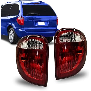 Amazon Com Make Auto Parts Manufacturing Set Of 2 Driver Left Passenger Right Side Tail Lights Clear Lens For Dodge Grand Caravan For Chrysler Town Country 2004 2005 2006 2007 Ch2800157 Ch2801157 Automotive
