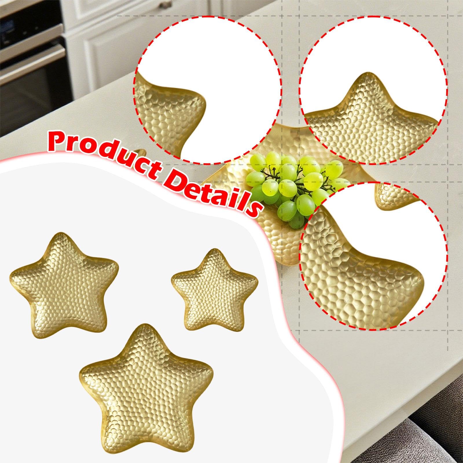 Generic Set di 3 Vassoi Sagomati, Decorazione Da Tavolo per Tavolino Da Caffè, Bancone Della Cucina, Piatti Decorativi Multiuso