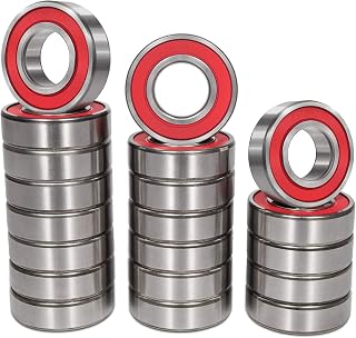 20 PCS 6205-2RS Ball Bearing 25x52x15mm Dual Sided Rubber Sealed Deep Groove Ball Bearings for Agricultural Machinery, Elevators, Robotics, Dental Equipment, Rolling Mills and More