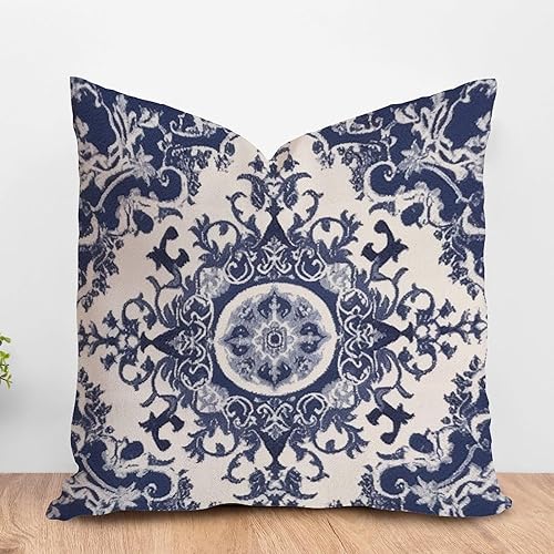 Miniatura 8 de ArogGeld Fundas de cojín con diseño floral azul marino y rojo, diseño botánico, borgoña, dorado, oliva, flor, decoración del hogar, estilo japonés