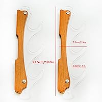 Vista 2 de Soporte de pared Katana de acrílico transparente para armas, soporte de pared para espada, soporte de espada samurái, soporte de exhibición