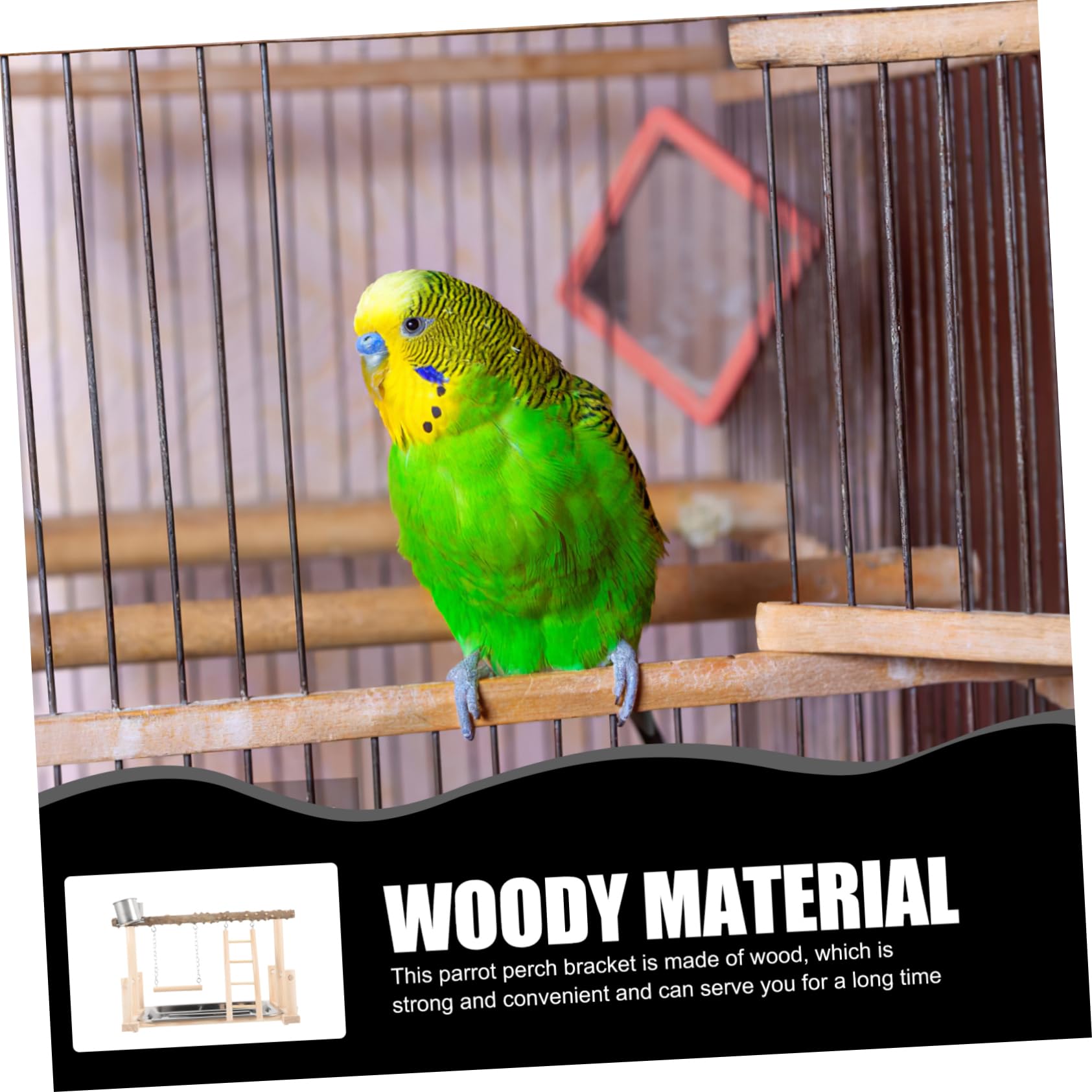 Naturholz Vogelsitzstange Mit Futternapf Für Papageien Vogelkäfigständer Holz Papageienständer Vogel Spielplatz Vogelzubehör Vogelkäfigaccessoire