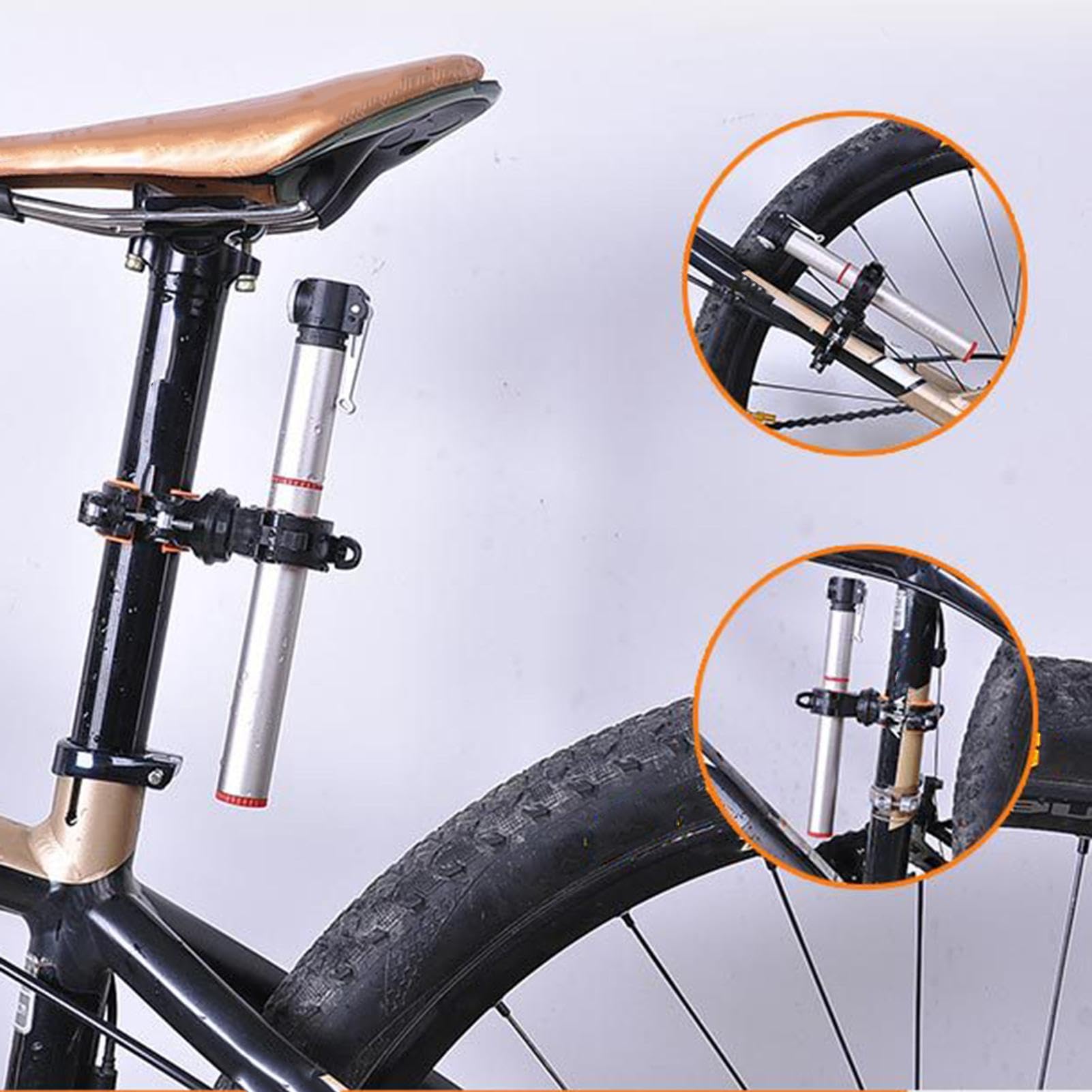 Support De Lampe De Poche Pour Vélo – Rotatif 360°, En ABS, Fixation Sur Guidon, Compatible VTT Et Vélo De Route