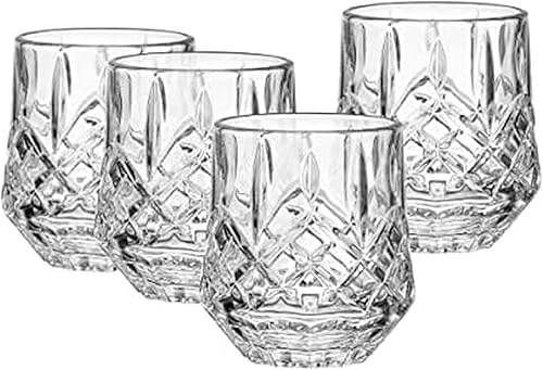 Mikasa Wesley - Vasos de whisky dobles a la antigua, juego de 4, 11 onzas