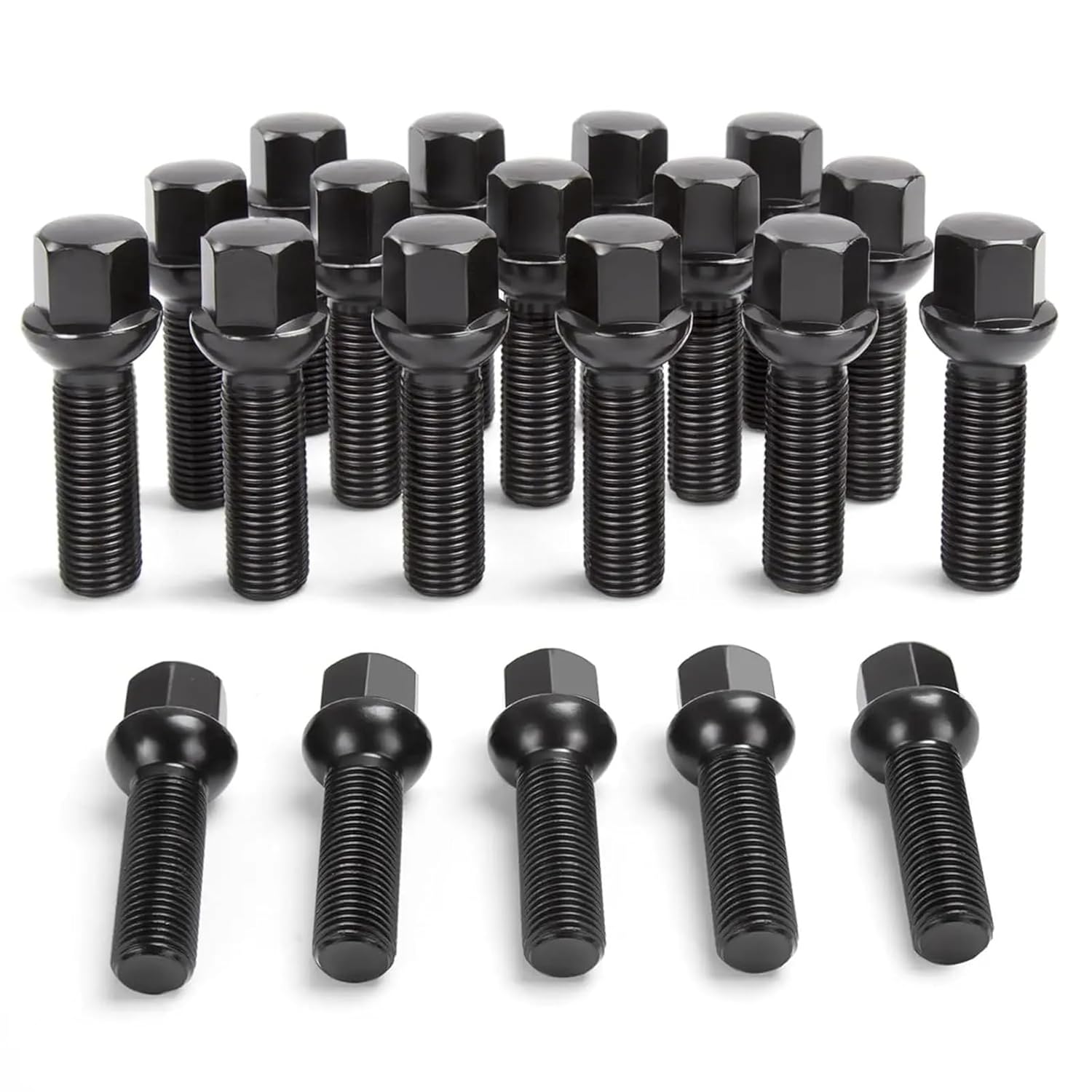 Bolt Wheel Screws for Golf for Passat for Jetta M14x1.5 Extended Lug Bolts 40mm 45mm Shank Length Ball Base Wheel Bolts (40mm)