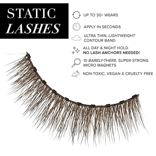 Miniatura 2 de Static Nails Pestañas magnéticas para ojos menos es más marrón natural