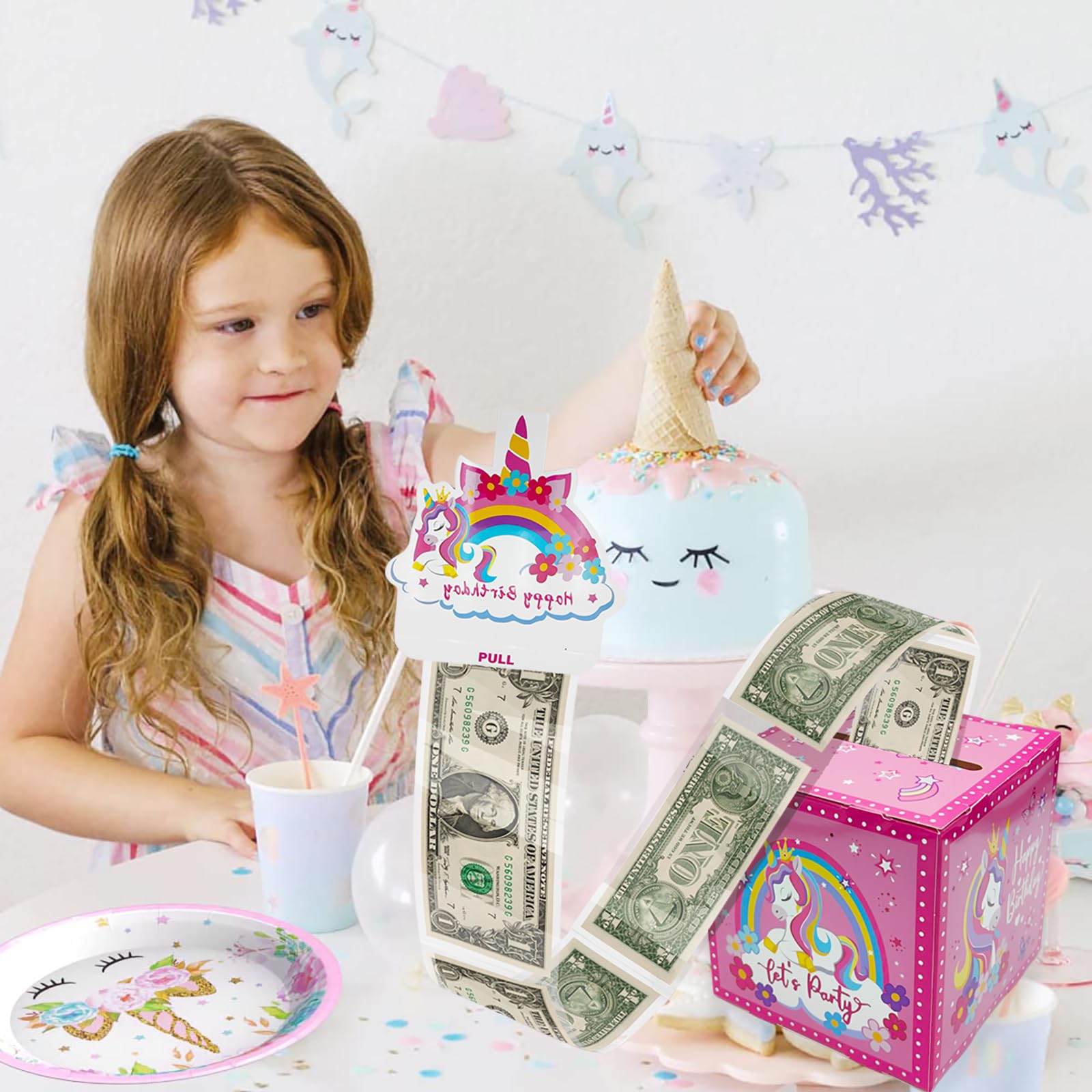 Salvadanaio A Sorpresa Per Compleanno - Scatola Regalo Per Soldi Fai Da Te - Nero E Oro Per Famiglia E Amici - Foto 4