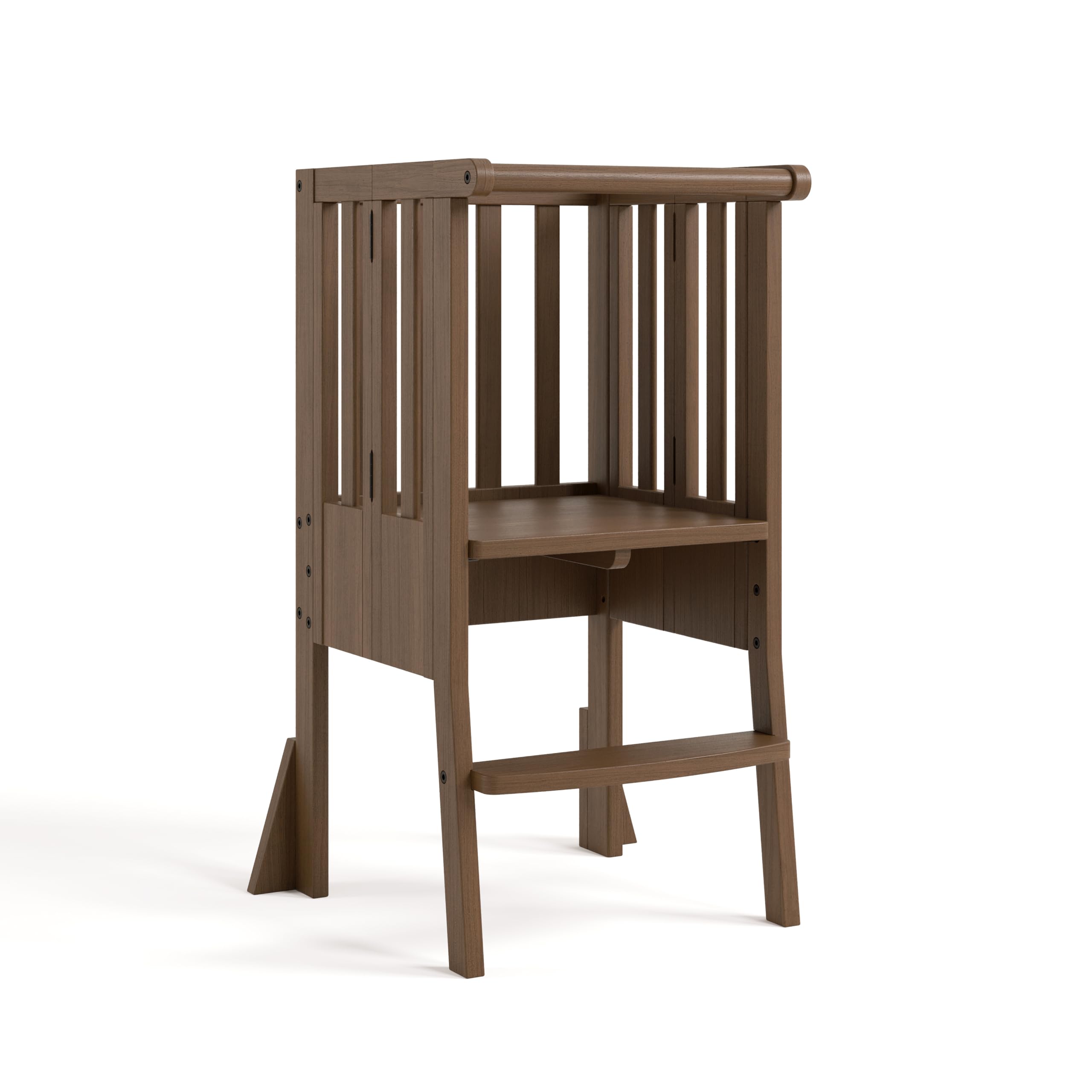 Storkcraft Toddler Standing Tower Kitchen Step Stool, Hazelnut