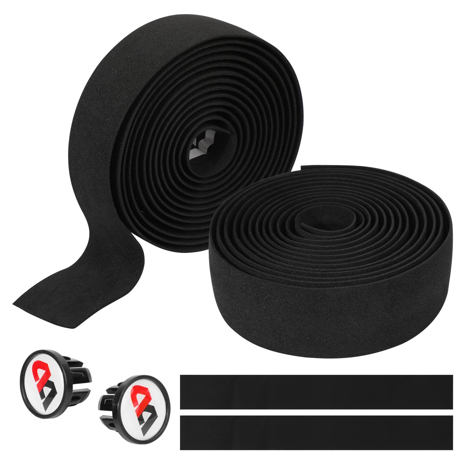 OumersCycling Handle Wraps, 2 Rolls Road Bike Handlebar Tapes Grip Tape for Handles Extended High Elastic Non-slip Bicycle Handlebar Strap