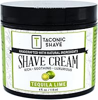 Vista 7 de Taconic Shave, Crema de afeitado totalmente natural – Crema de afeitar altamente concentrada para hombres y mujeres – 4 oz. Crema de afeitar
