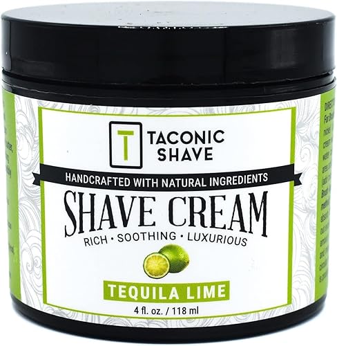 Miniatura 10 de Taconic Shave, Crema de afeitado totalmente natural – Crema de afeitar altamente concentrada para hombres y mujeres – 4 oz. Crema de afeitar