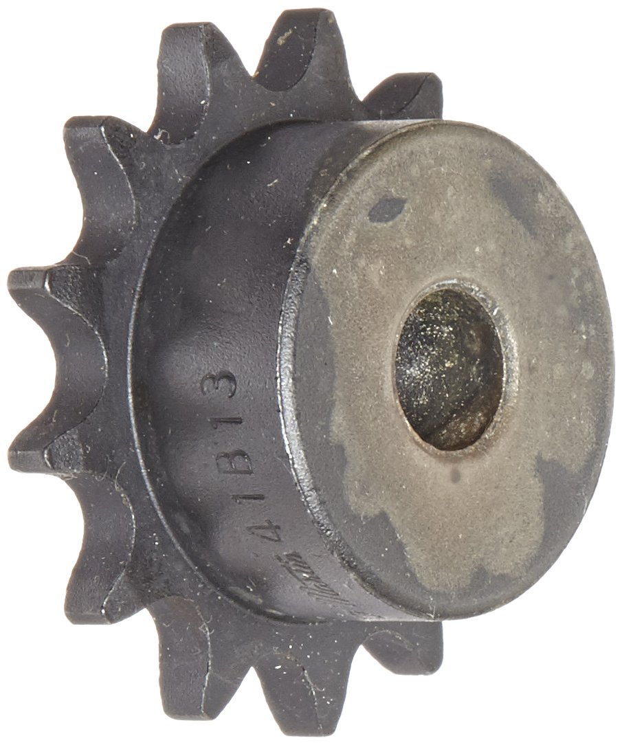 Martin Roller Chain Sprocket, Reboreable, Type B Hub, Single Strand, 41 Chain Size, 0.5" Pitch, 13 Teeth, 0.5" Bore Dia., 2.33" OD, 1.5625" Hub Dia., 0.227" Width