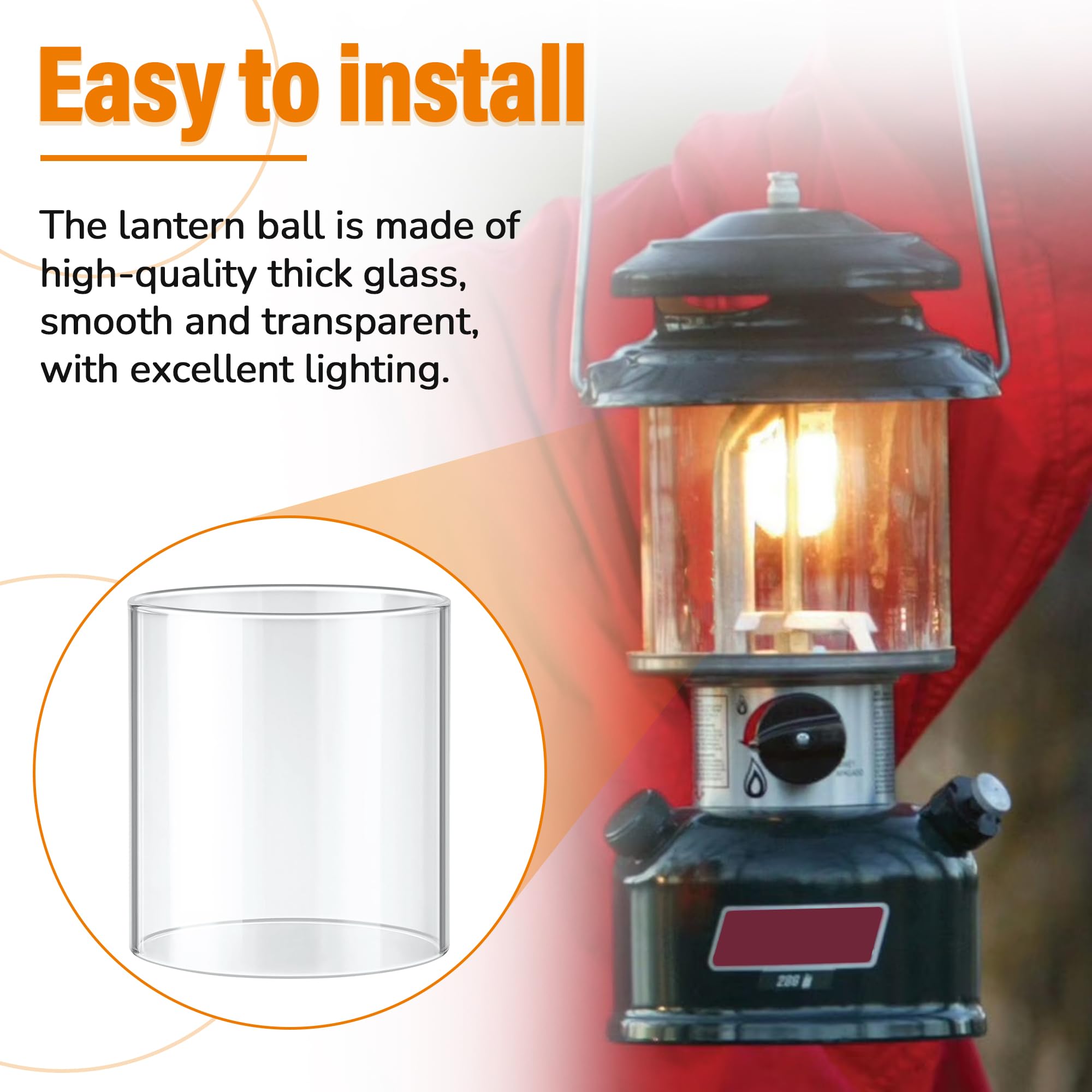 Amazon.com : SUNJIKA Lantern Glass Globe for Coleman Fueled