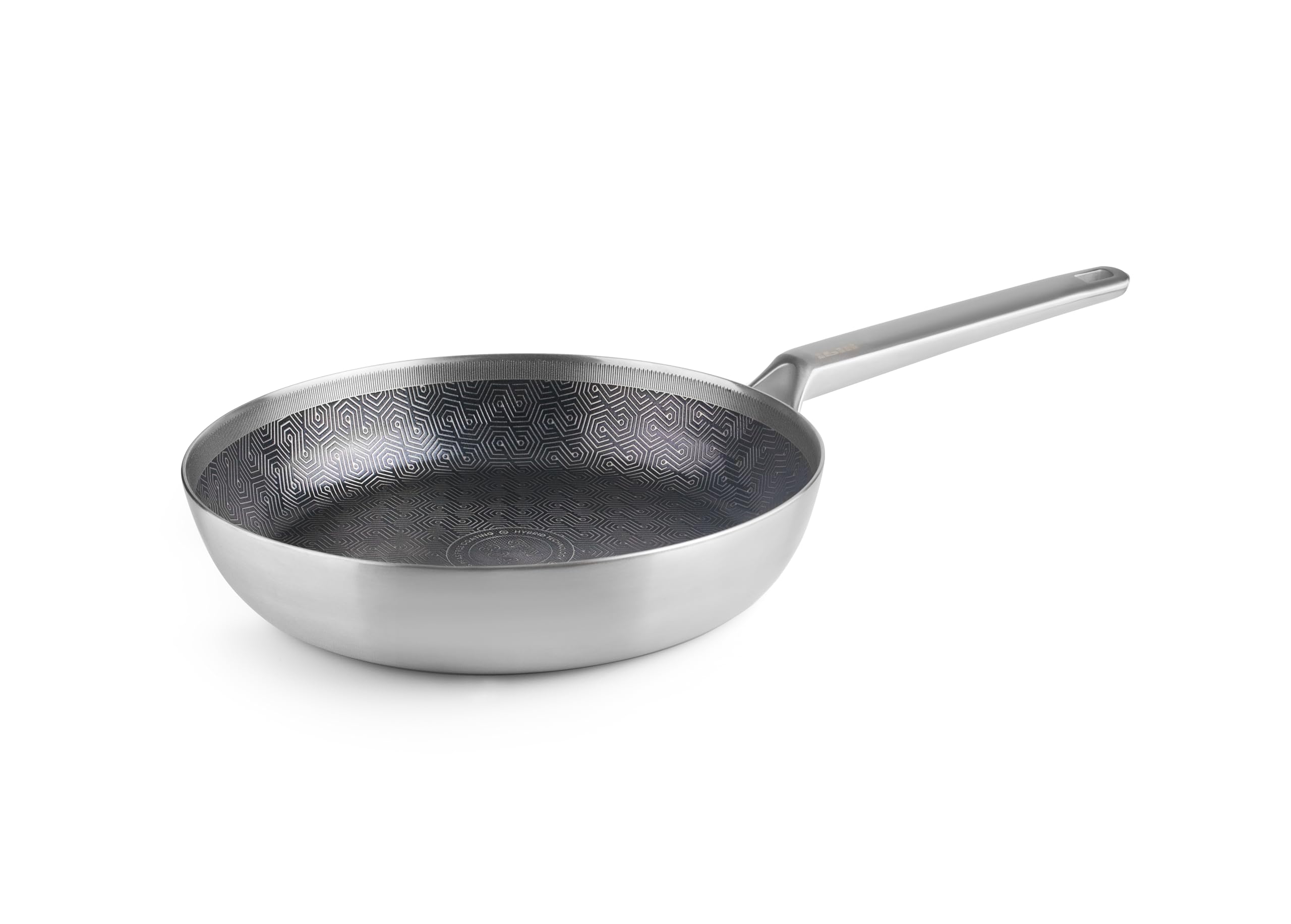 IBILI - Sarten 5 PLY PRO HYBRID TECH 28 cm, 5-warstwowa, stal nierdzewna, nadaje się do indukcji, nieprzywierająca PFAS FREE