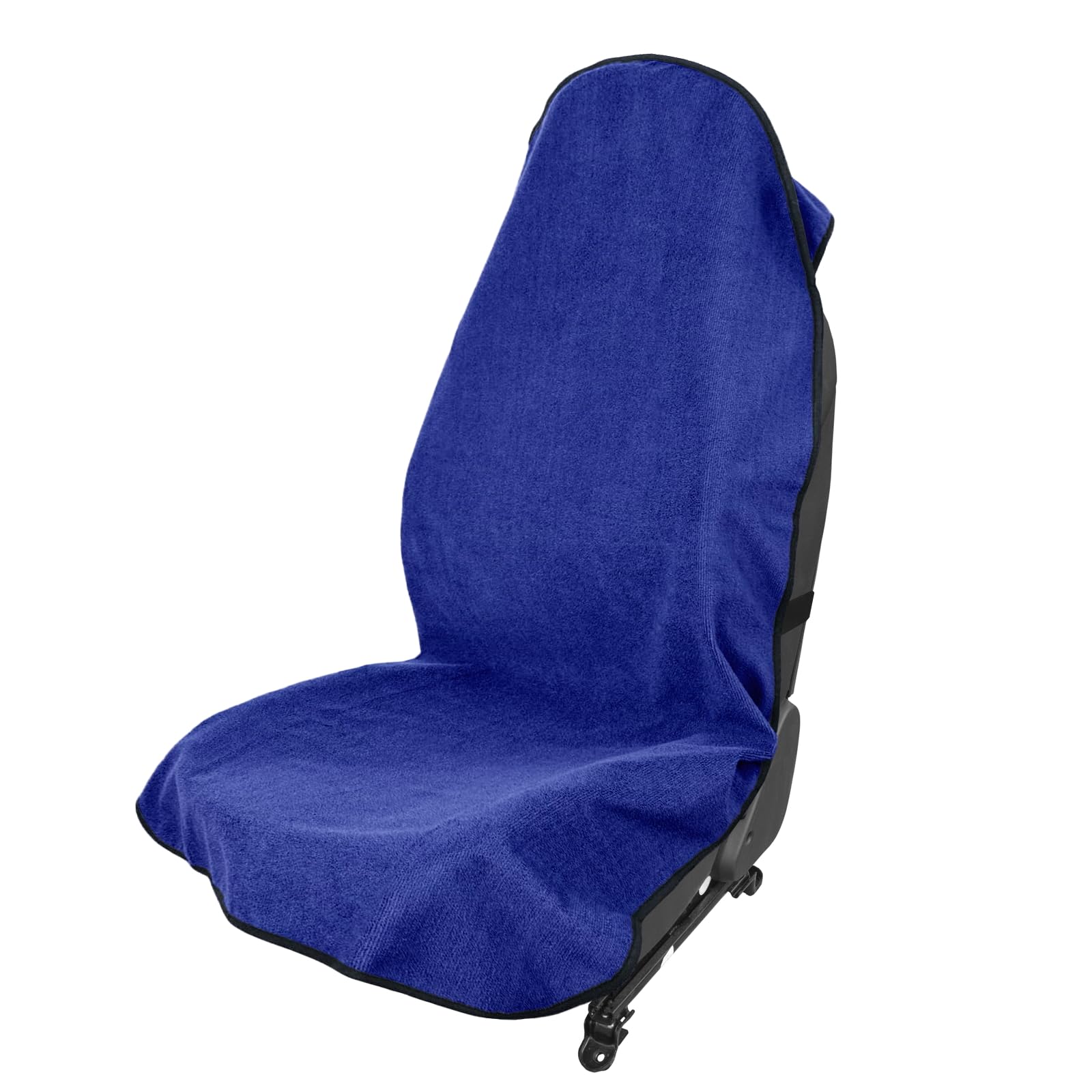 Funda Protectora Impermeable para Asiento de Coche,Cubre Asientos Antisudor, Ajustable para Coche, Camión y SUV, Ideal para Gimnasio, Playa y Viajes (Azul)