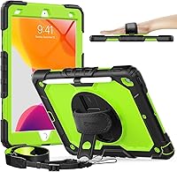 Vista 21 de Timecity - Funda para iPad de 9ª/8ª/7ª generación, de 26 cm, versión 2021/2020/2019, con protector de pantalla integrado, soporte, portalápices