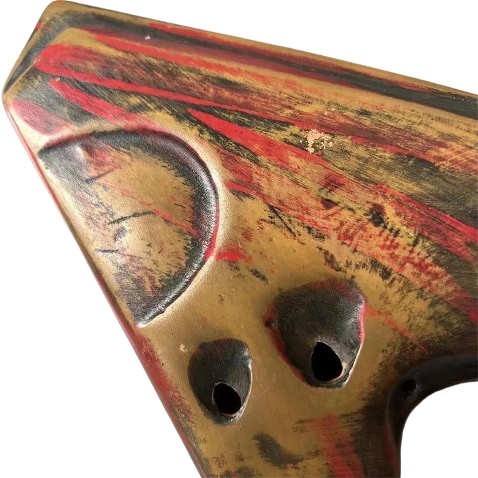 Ocarina Alto AE Tone Ocarina 16 Agujeros Doble Tubo