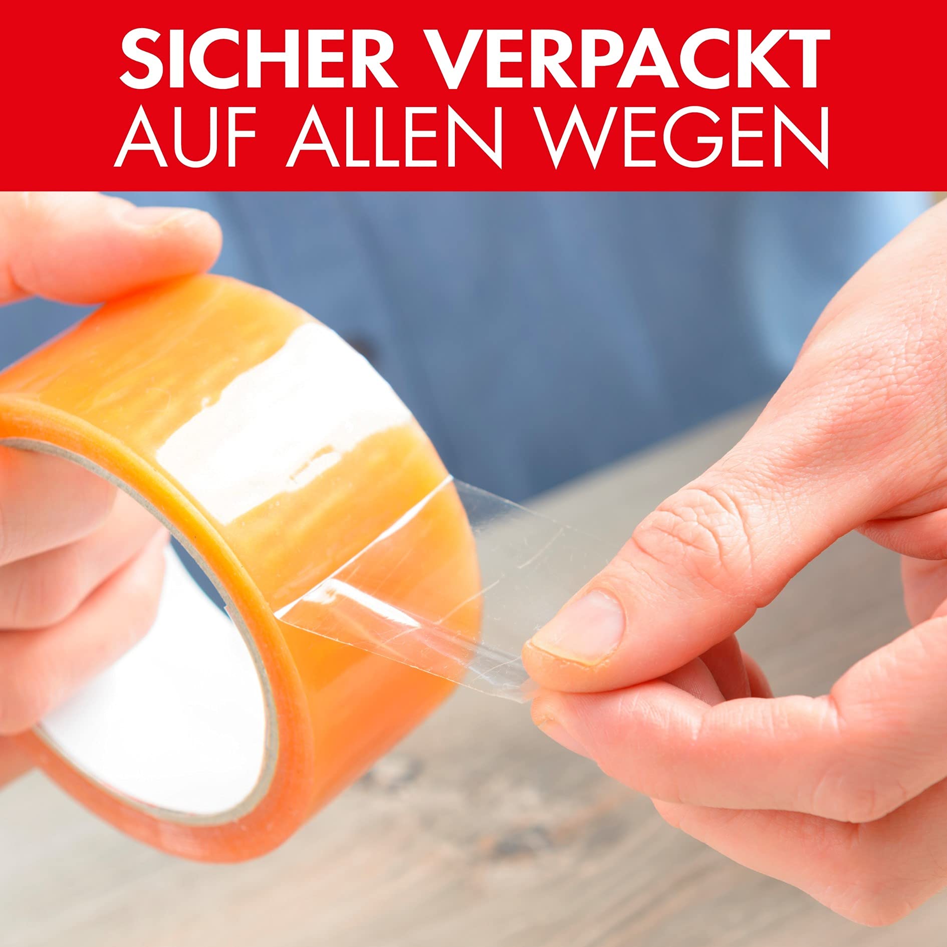 LILENO HOME Cinta adhesiva transparente de 50 mm x 66 m [72 rollos] de liberación silenciosa – Cinta adhesiva transparente – Cinta de embalaje ancha como paquete de cinta adhesiva