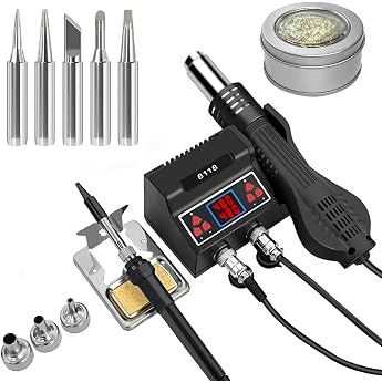 2 in 1 Hei luft L tstation 700W L tstation mit 5 zus tzlichen L tspitzen