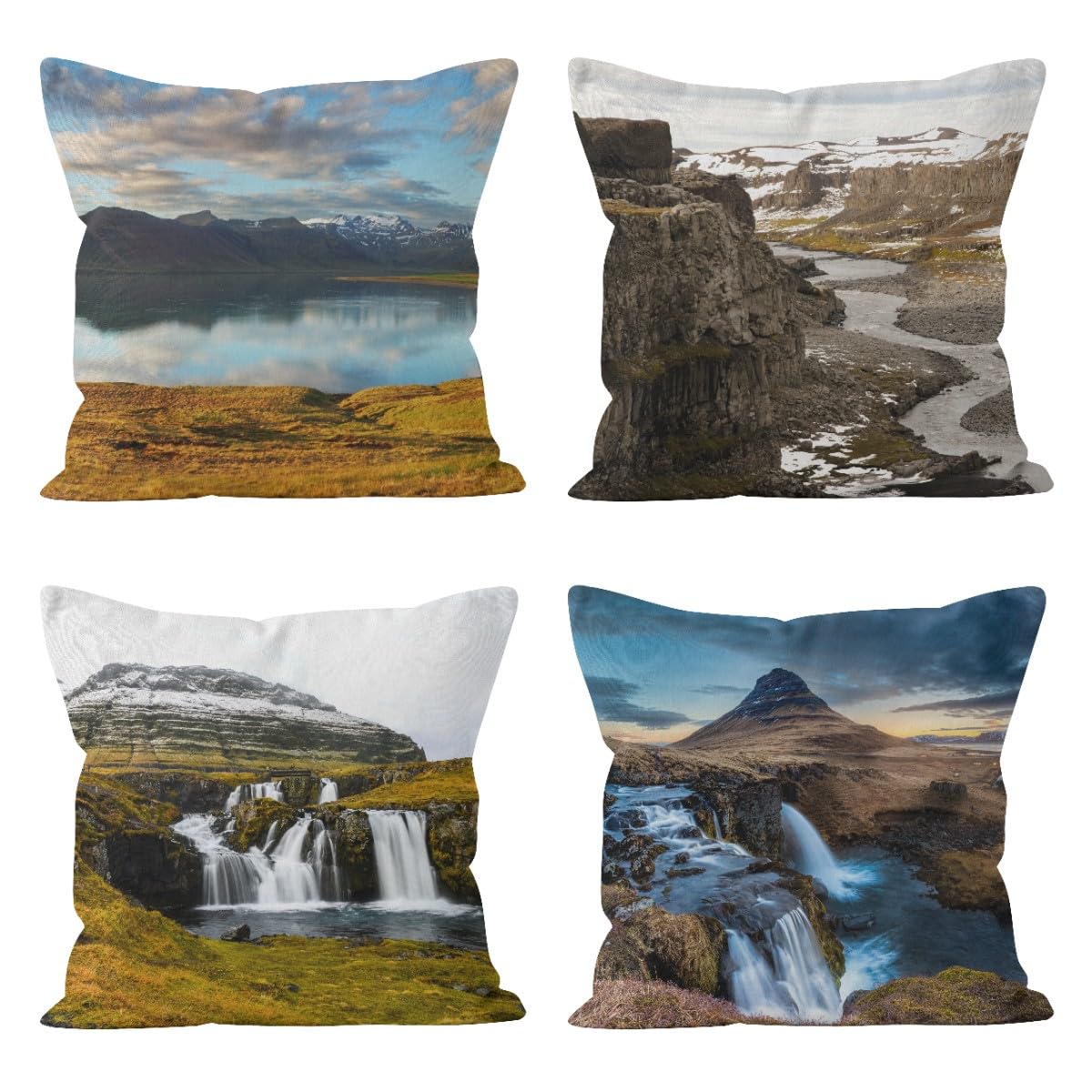Housses de coussin automne en lin pour sublimer votre canapé d'angle ce canapé
