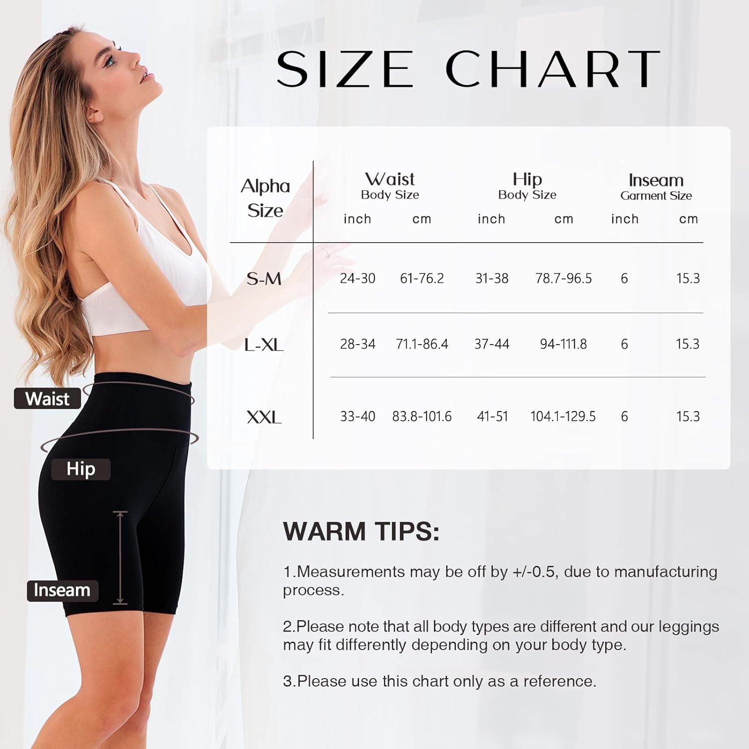 2 Pack Biker Shorts for Women 6" High Waisted Gym Shorts for Yoga Workout - Image 6