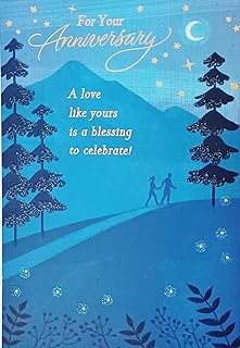 Greeting Card Wishing You Two A Wonderful Anniversary And God's Continued Blessings In The Years To Come Religious Wedding Marriage To Couple A Love Like Yours Is A Blessing To Celebrate