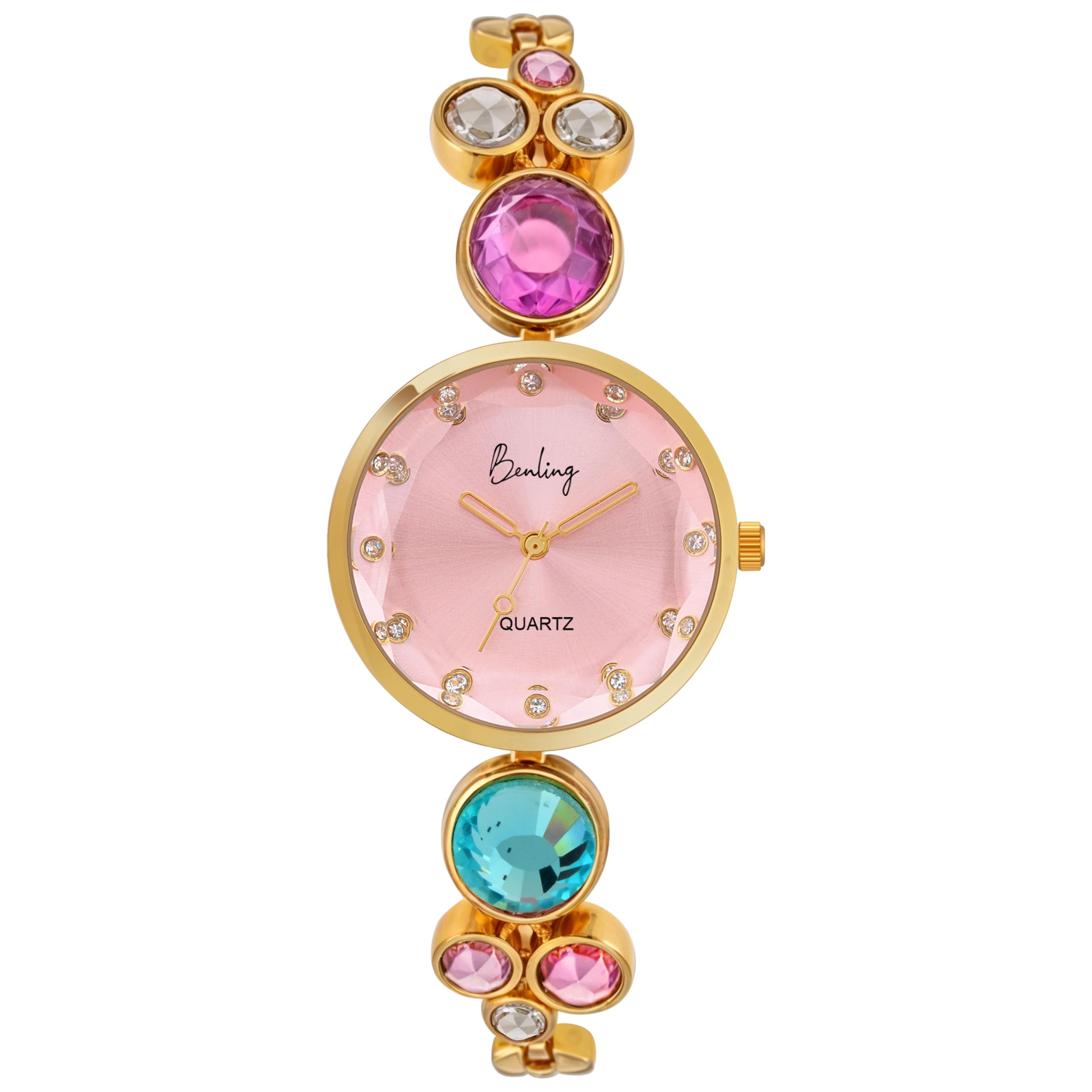 Benling Womens Quartz Watch - with Sapphire Crystal Glass (Coral Mist) (B0DHLPM5Y8) Amazon Price History, Amazon Price Tracker