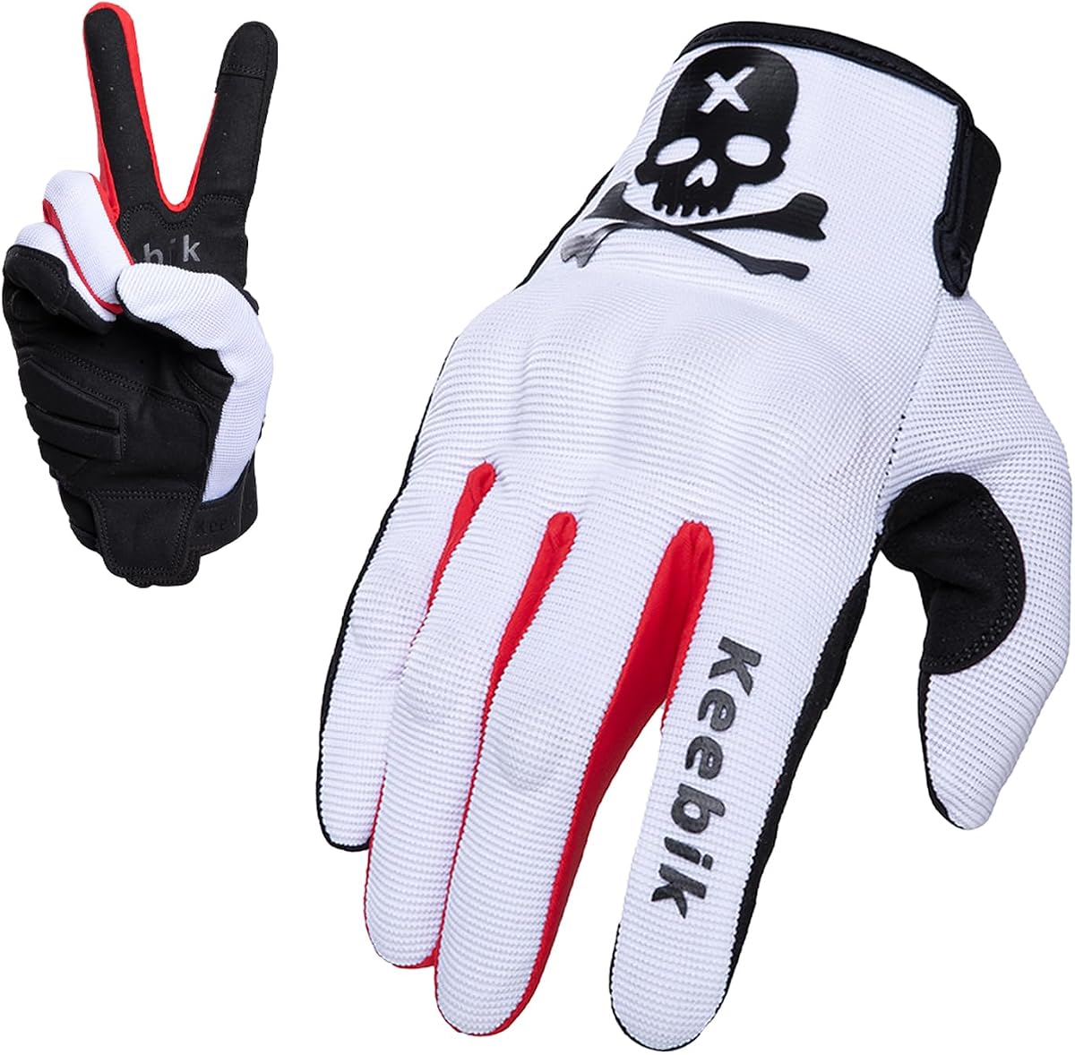 Guantes de motocicleta para hombres/mujeres, guantes de moto de cross con pantalla táctil y carcasa, antideslizantes para moto, equitación, carreras, moto de cross, ATV, UTV, motocross, BMX