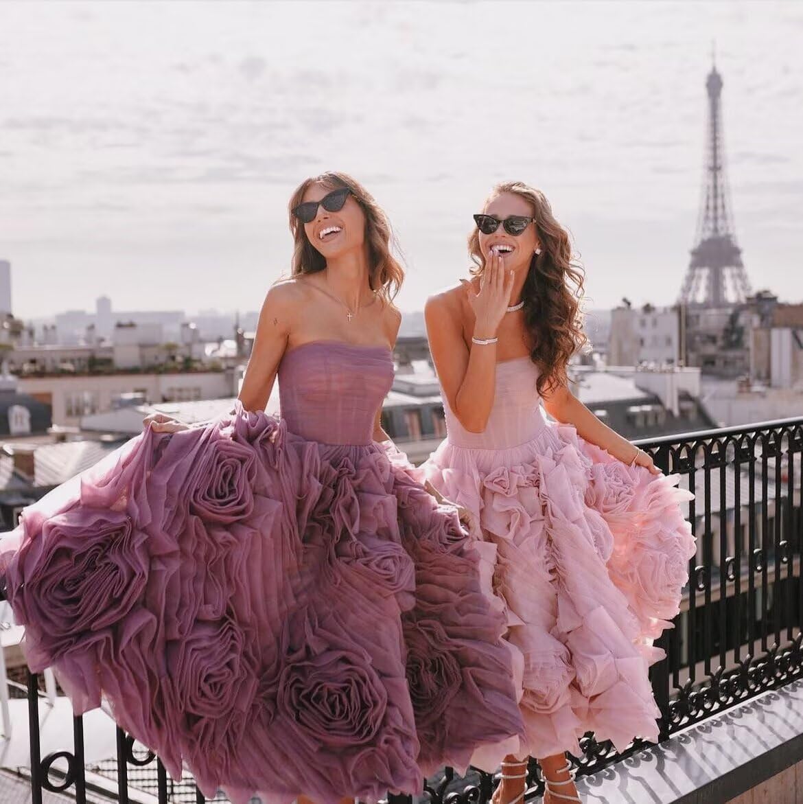 Organza Homecoming Dresses for Teens 2025 Strapless 3D Flower Prom Dress Evening Party Gowns KN039 - Image 5