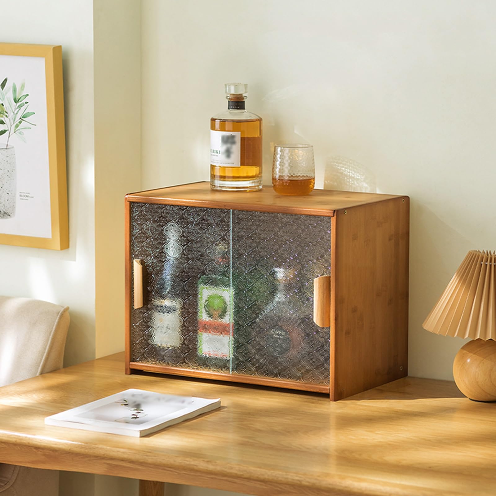 Amazon｜卓上食器棚 ミニ キッチン収納棚 収納便利 防塵 台所収納