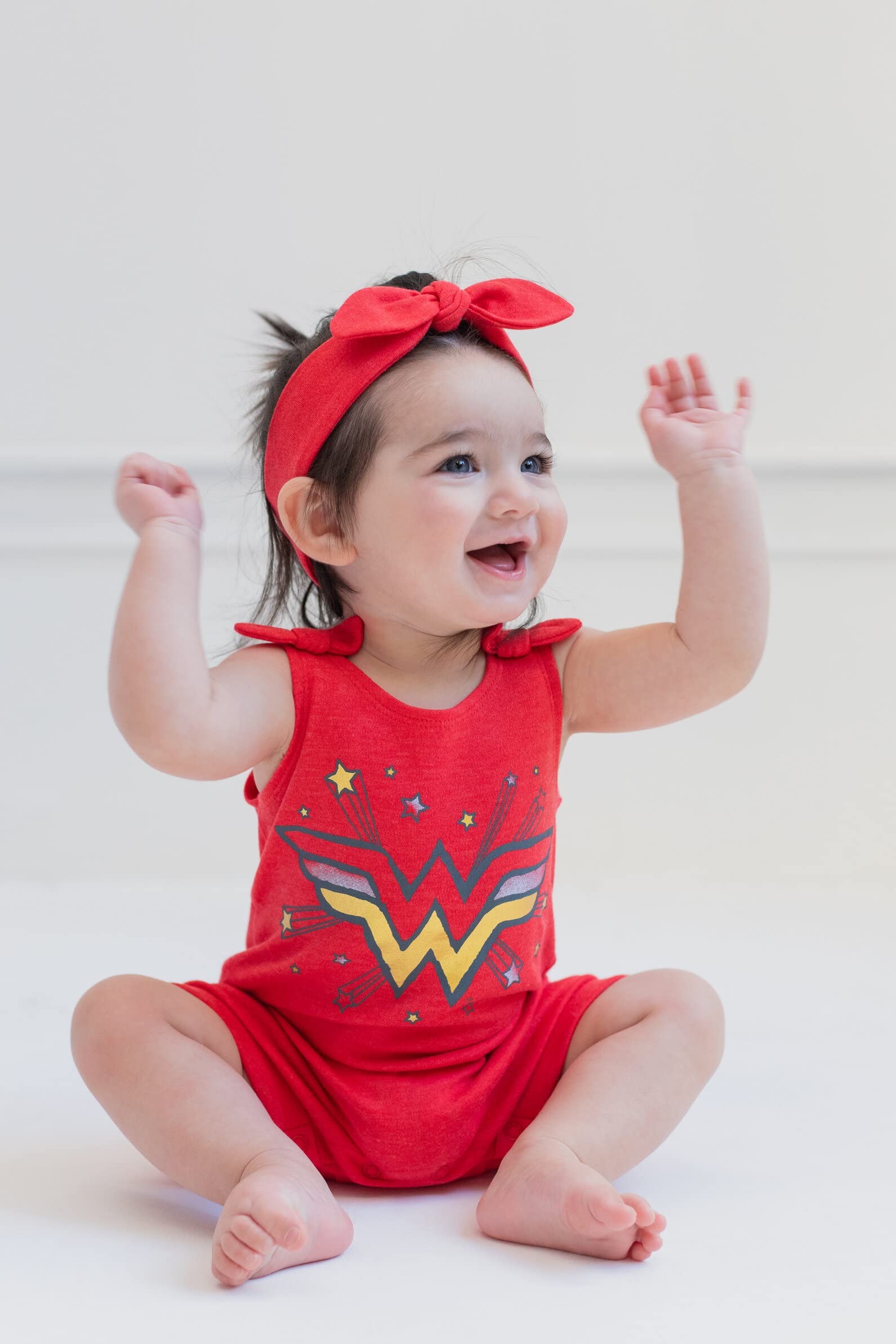 DC Comics Justice League Wonder Woman Noworodek kombinezon i opaska na głowę dla malucha