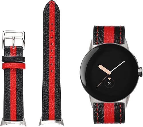 Kedoo Correa de cuero genuino para Google Pixel correa de repuesto duradera y transpirable para Google Pixel Watch para mujeres y hombres