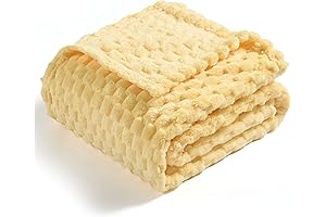 Vessia Yellow Fleece Blanket: Cozy Comfort for Your Home