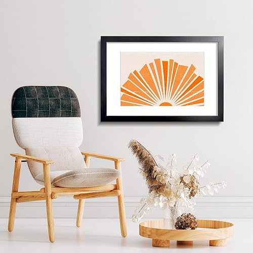 Vista 457 de LaVie Home - Portarretratos de 18 x 24 pulgadas, fotos de 16 x 20 pulgadas con paspartú, de 18 x 24 pulgadas sin paspartú, plexiglás pulido, Negro