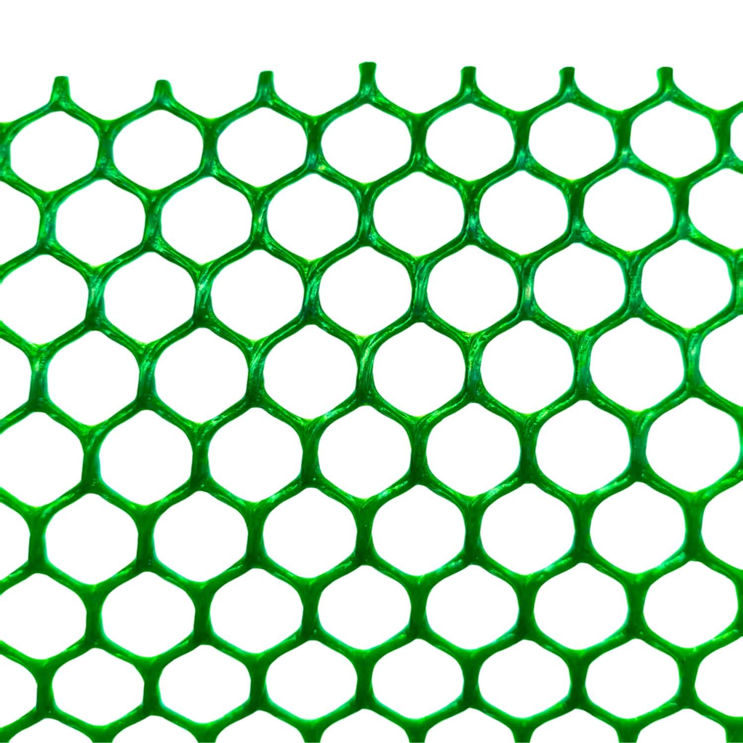 Ark Mat Green Plastic Mesh Net Roll - Heavy Duty 460Gsm Garden Netting For Crop Protection, Animal Pens, Tree Guards, Fencing & Ground Reinforcement (1M X 25M)