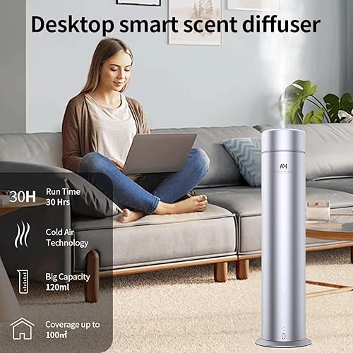 Miniatura 4 de Difusor de aceite de fragancia sin agua  Difusor de control de aplicación recargable para aceite esencial  Recambio de aromas de lujo para el hogar