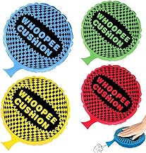 4 x Peteur Cushion Toy, Self-inflating Children's Cushion, Funny Prank Toy, Suitable for Adults and Children, 2 Sizes (9 cm/10.5 cm)