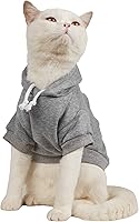 Vista 18 de QWINEE Sudadera Básica con Capucha para Perro Suéter para Cachorro Disfraces Cálidos para Gato Ropa para Mascotas para Chihuahua Cachorro Gatito