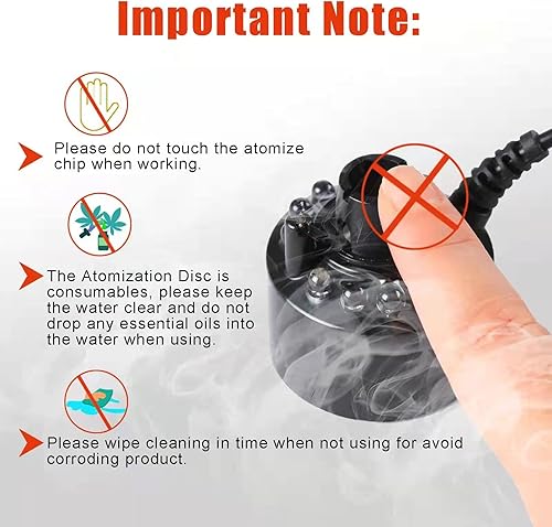 Miniatura 4 de Máquina de niebla, 12 LED Mister Forgger con protector contra salpicaduras, máquina de niebla de gran capacidad para decoración navideña