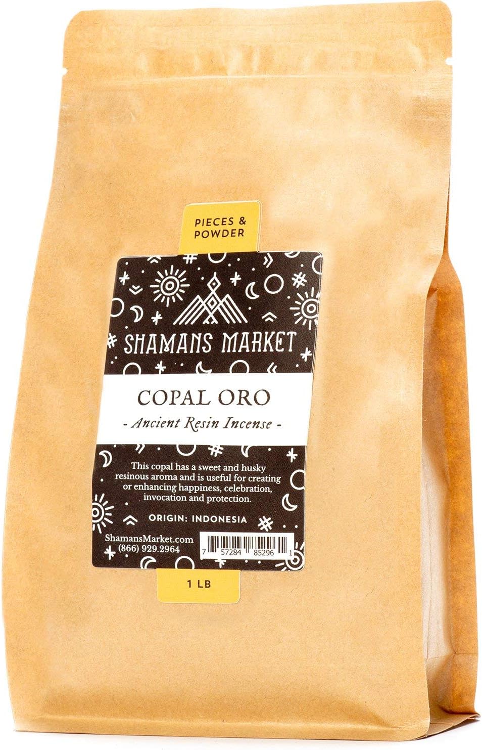 Shamans Market Copal Resin Incense - Oro - Gold 1 lb