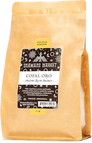 Shamans Market Incienso de Resina Copal - Oro - Oro 1 lb