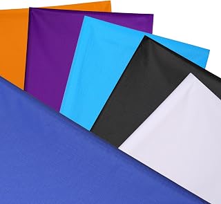 New Ripstop Nylon Fabric 40D 6 Pcs 59" Wide x36 Length Waterproof Durable Airtight Lightweight Fabrics for Kite Inflatable Flag Tarp Cover Tent DIY (6 Color)