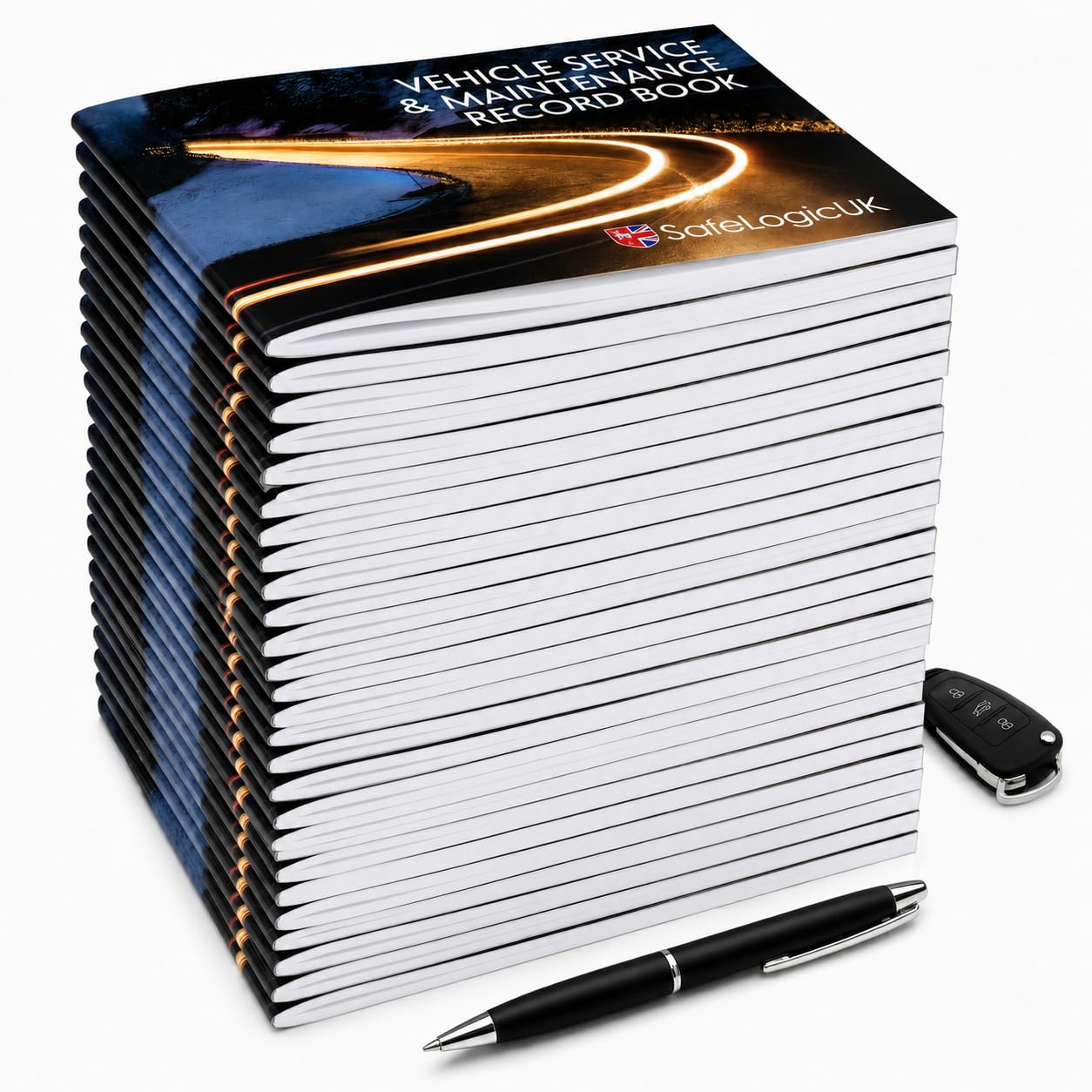 Blank Service History Books, 50 Pack, Car Service Book, Van Maintenance Record, Bulk Replacement Vehicle Logbooks, Fleet Garage Trade Pack, UK