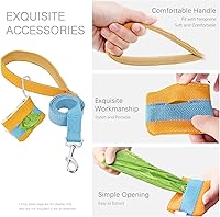 Vista 32 de No Pull Dog Harness and Leash Set, Step in Dog Halter Harness with Poop Bag Holder, Adjustable Lightweight Cotton Straps Suitable for Small Medium