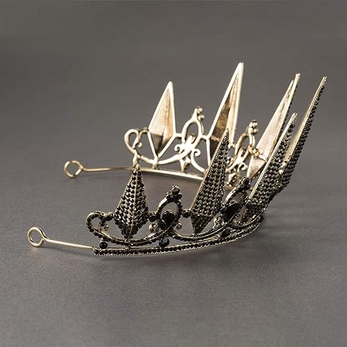Miniatura 28 de SWEETV Tiaras y coronas para mujer, tiara de boda de cristal para novia, corona plateada de metal, accesorios de fiesta de disfraces