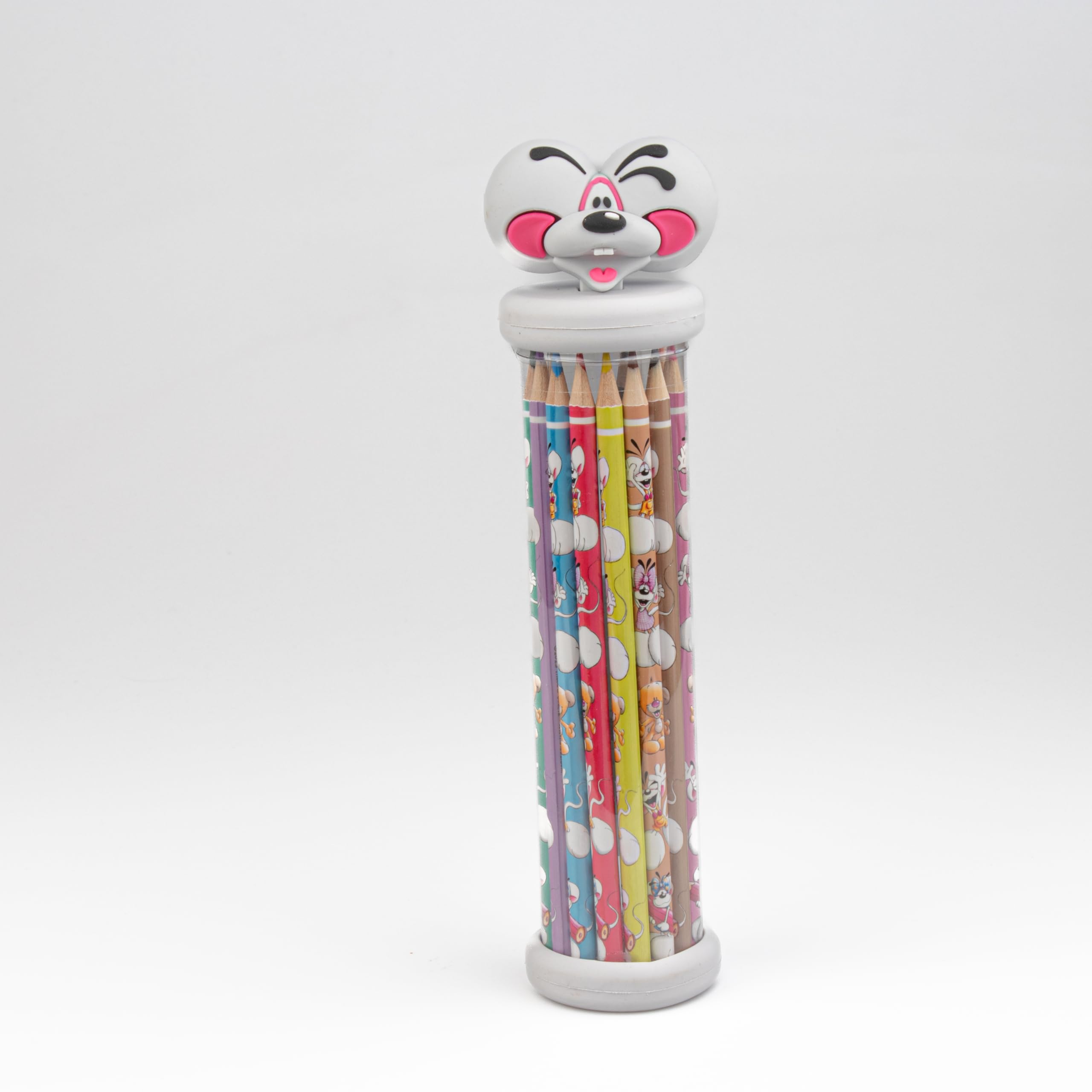 PERLETTI Astuccio Ecologico Bambini Orsetto Coniglio - Piccolo con Cerniera Materiale Riciclato - Porta Penne Matite Asilo Scuola Elementare Pratico e Resistente - 5x22x10 cm (Orso